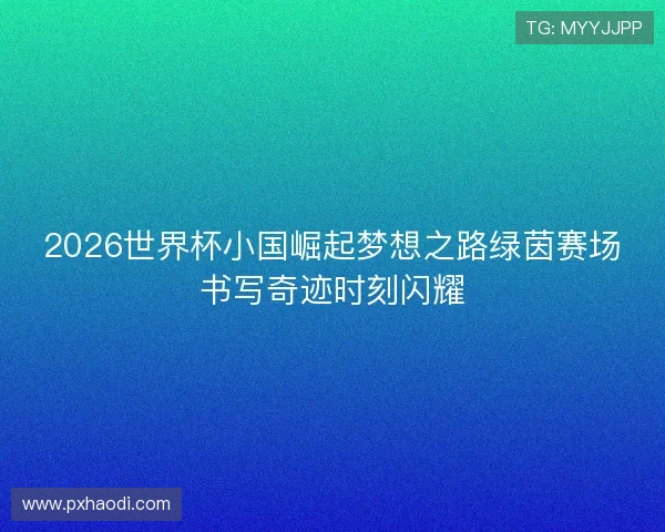 2026世界杯小国崛起梦想之路绿茵赛场书写奇迹时刻闪耀